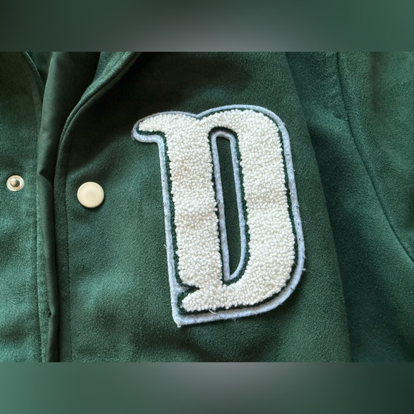 Zara Green Varsity Jacket - Picture 7 of 9